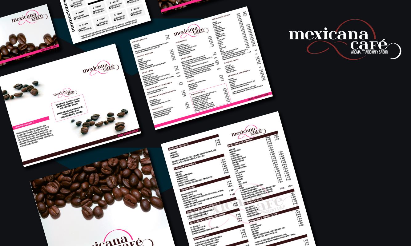 Identidad corporativa de cafetería